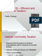 Chapter 16 - Efficient and Equitable Taxation: Public Finance