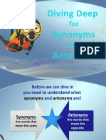 Synonyms and Antonyms Powerpoint