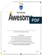 Google Interland Certificate of Awesomeness Game