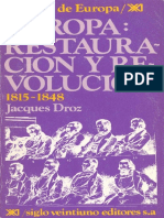 Droz, Jacques. - Europa Restauracion y Revolucion, 1815-1848 [Ocr] [1984]