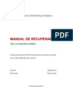 Manual de Configuración de Vlan y Routing Estático Asignación 2