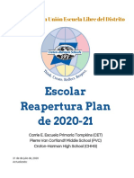 Croton-Harmon UFSD Plan de Reapertura Escolar 2020-21 Actualizado_ 22 de Agosto