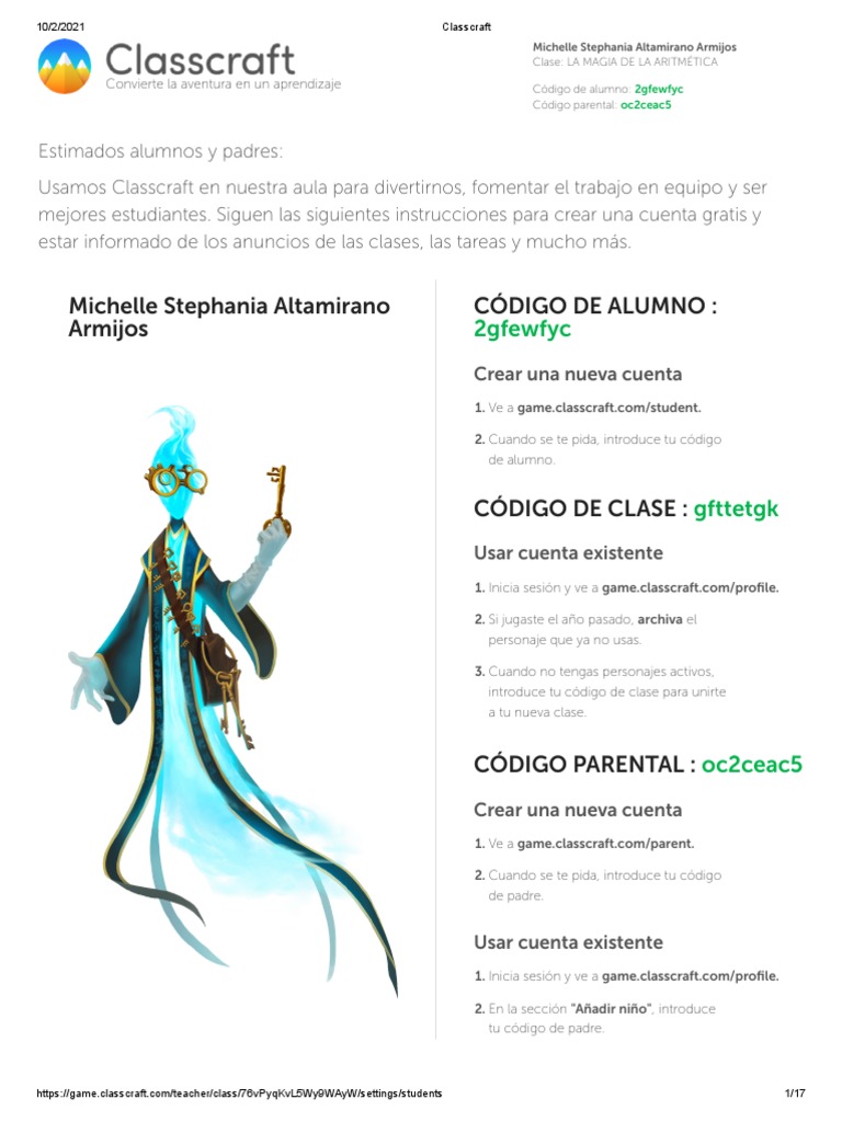 Instrucciones para usar Classcraft | PDF | Ambiente Educativo ...