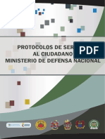 Protocolo de Servicio Al Ciudadano MDN 2015