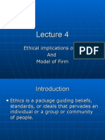 Ethical Implications of IT and Model of Firm