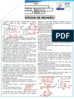 Exercícios de Revisão Do 1º Ano (Continuação) - Resolvido