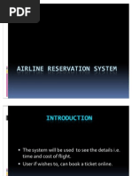 Airline Reservation System