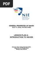 Download Lesson Plan - General Properties of Waves by Aqeel Syed SN50442444 doc pdf