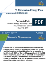 CANADA'S Renewable Energy Plan: Gasification (Biofuels) : Fernando Preto