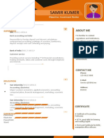 Orange Abstract Resume-WPS Office