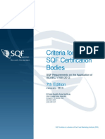 Criteria For SQF Certification Bodies: 7th Edition
