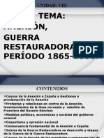 Unidad Viii Anexión y Guerra Restauradora