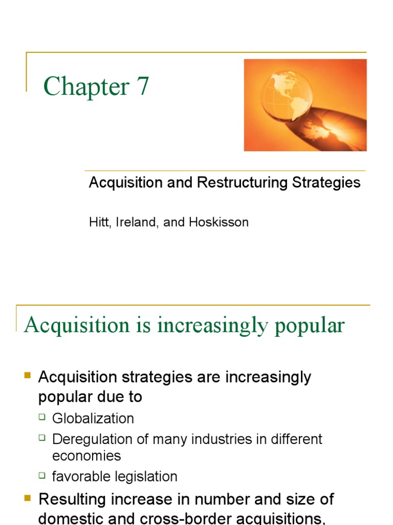 Chapter 7 - Slides | PDF | Leveraged Buyout | Mergers And Acquisitions