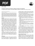 OTC 12195 Combined Lateral and Vertical Loading of Caisson Foundations