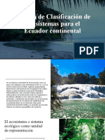 Sistema de Clasificación Ecosistemas para El Ecuador