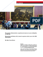 Museografia e História da Arte a experiência de Jeanron no Louvre na República