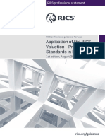 Application of The Rics Valuation Professional Standards in Portugal 1st Edition Rics