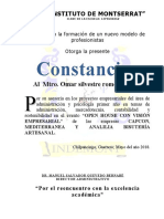 Constancias Instituto Montserrat 2018