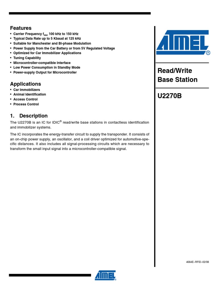 thumbnail interactive-video image 1 of U2270B TEMIC ALTER Read/Write Base Station IC – SOP16 Surface Mount 1 of 6
