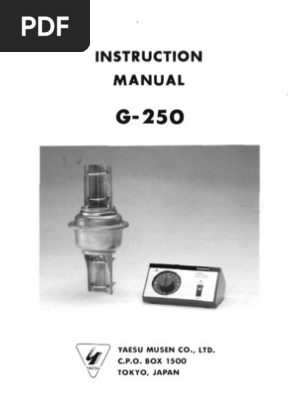 Yaesu G-250 Antenna Rotator Manual | PDF