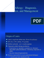 Latex Allergy: Diagnosis, Prevention, and Management