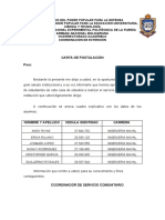 Carta de Postulacion