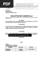 Modelo Carta solicitud de ayuda económica