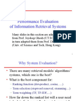Performance Evaluation of Information Retrieval Systems