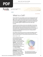 What Is A Cell - Learn Science at Scitable