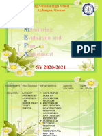 S M E P A: Chool Onitoring Valuation and Lan Djustment