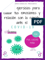 Guia y Ejercicios para Cuidar Tus Emociones y Relación Con La Comida Ante El COVID-19