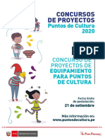 Concursos de Equipamiento para Puntos de Cultura