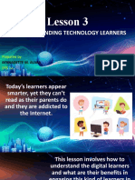 Lesson 3: Understanding Technology Learners