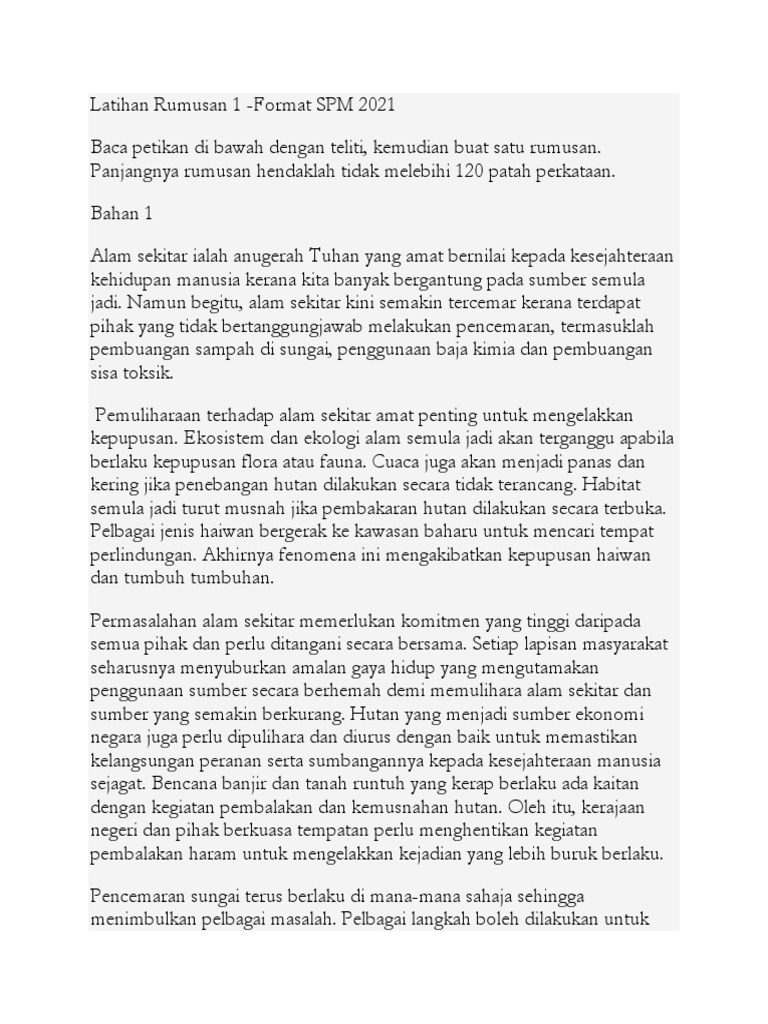 Latihan Rumusan 1 Pdf