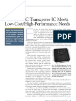 Modem PLC Transceiver IC Meets Low-Cost/High-Performance Needs