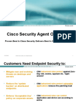 Cisco Security Agent Overview: Proven Best in Class Security Delivers Best in Class Security ROI