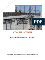 Construction: Wage and Productivity Trends