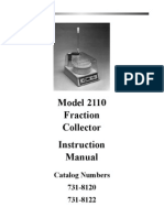 Model 2110 Fraction Collector Instruction Manual: Catalog Numbers 731-8120 731-8122