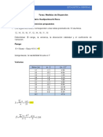 Tarea N°4 Medidas de Dispercion