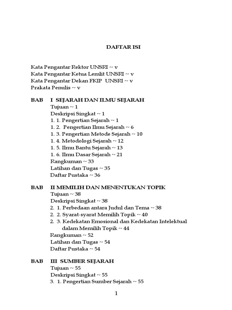 Isi Buku Metodologi Dan Historiografi Sejarah Pdf