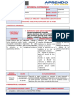 3°EBA EXPERIENCIA DE APRENDIZAJE Jueves 8 DE ABRIL