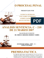 ANALISIS DIAPOSITIVAS SENTENCIA PROCESAL PENAL 2 CORTE