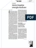 da ilSOLE 24ore chi meno inquina ha l'energia nucleare - di Chicco Testa