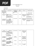 Health Teaching Plan