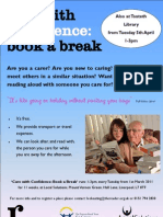 Book A Break Poster Also at Toxteth