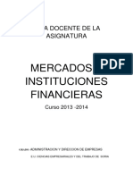 Mercados e Instituciones Financieras