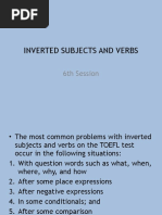 6 Inverted Subject & Verb