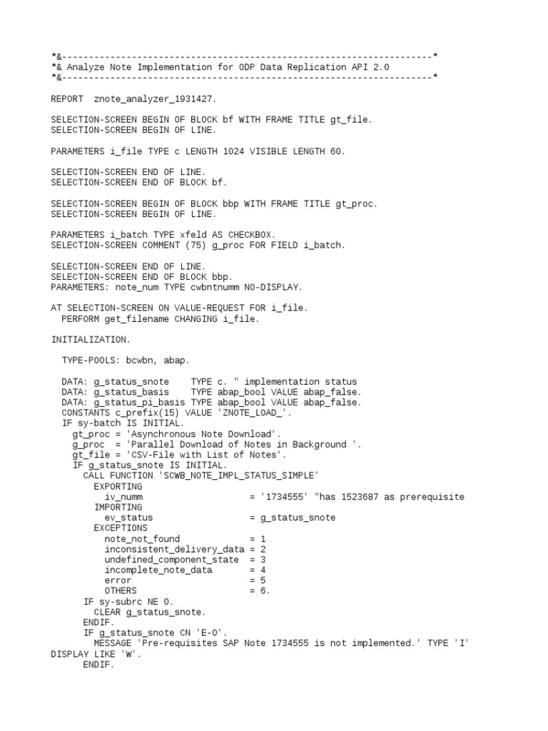 ZNOTE App Analysis for ODP API 2.0 | PDF | Database Index | Data