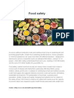 Food Safety: Sumber: (HTTPS://WWW - Who.int/health-Topics/food-Safety)