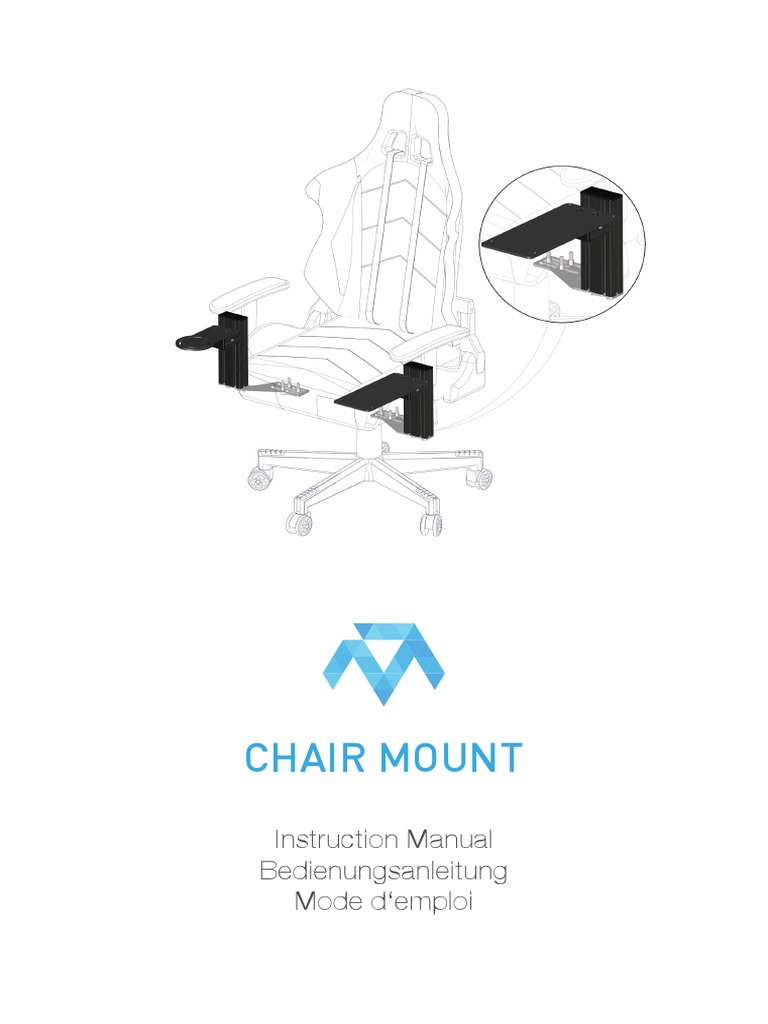 Chair Mount Instruction Manual Bedienungsanleitung Mode D Emploi PDF